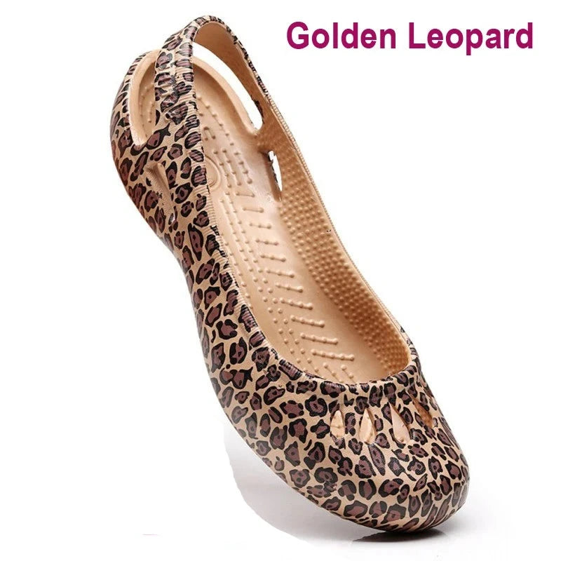 Women's Lightweight Anti-Slip Clog Sandals - Flat Heel, Lace-Up, EVA Material, Casual Jelly Shoes, Various Colors and Sizes