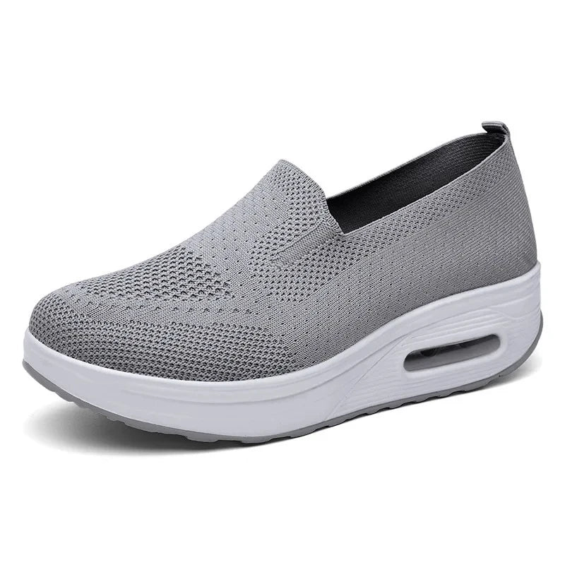 Women's Mesh Breathable Summer Loafers - Solid Color, Round Toe, Slip-On Design, Perfect for Casual Summer Wear