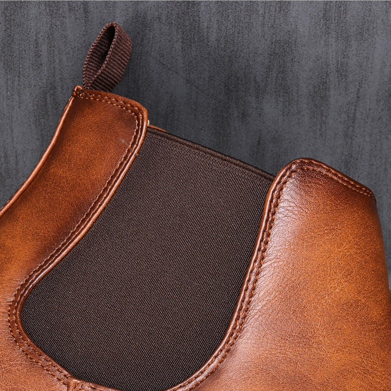 Men's Comfortable Retro Boots - Timeless Style and Comfort - British Charm with Modern Twist - Spring and Autumn Footwear - Square Toe and Solid Pattern - All-day Comfort and Stability - Elevate Your Collection!