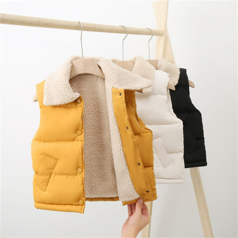 Thick Sleeveless Vest for Kids | Cotton Fabric | Various Colors & Sizes | 7 Months - 6 Years | Comfortable & Stylish