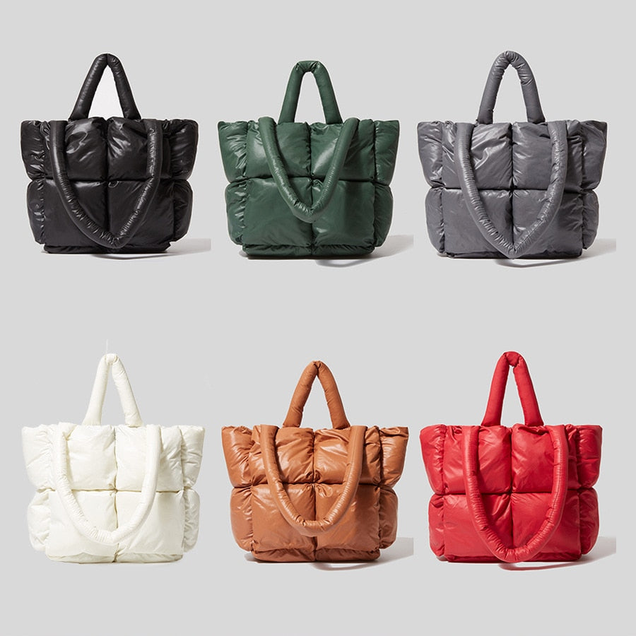 True Radiant Treasures winter quilted bag in vibrant colors. Functional and stylish with a secure zipper closure and inside pocket. Can be carried over the shoulder or across the body.