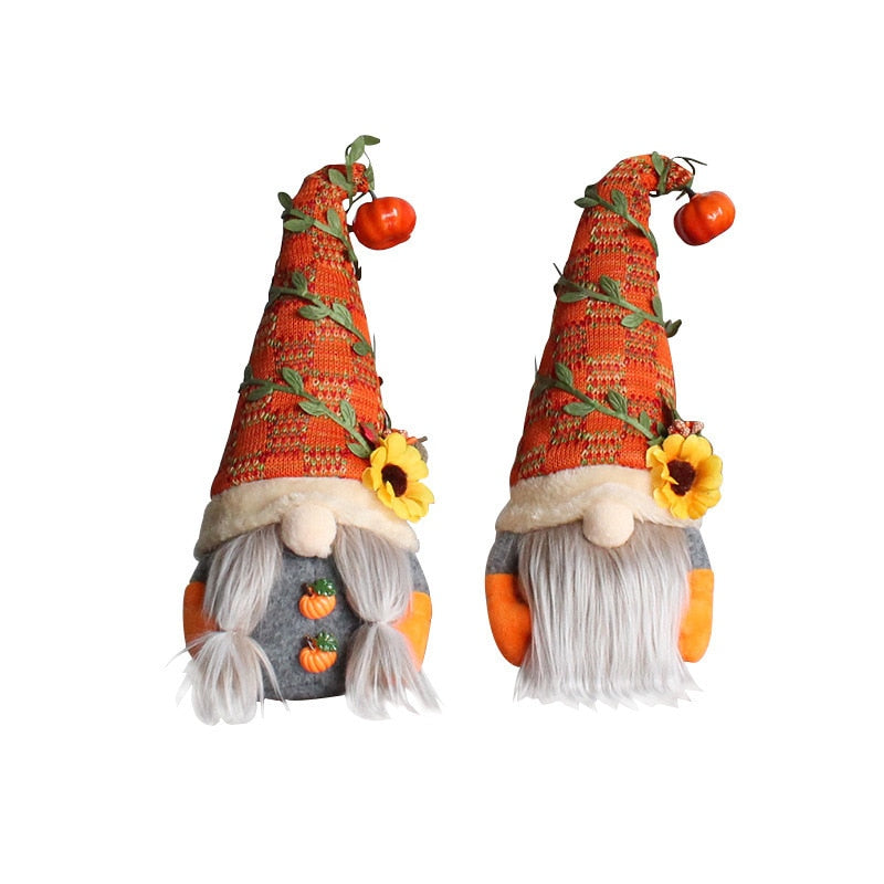 Fall Dwarf Plush Ornaments, charming home decor with unique design, perfect for living rooms or bedrooms, evoking a warm and inviting atmosphere.
