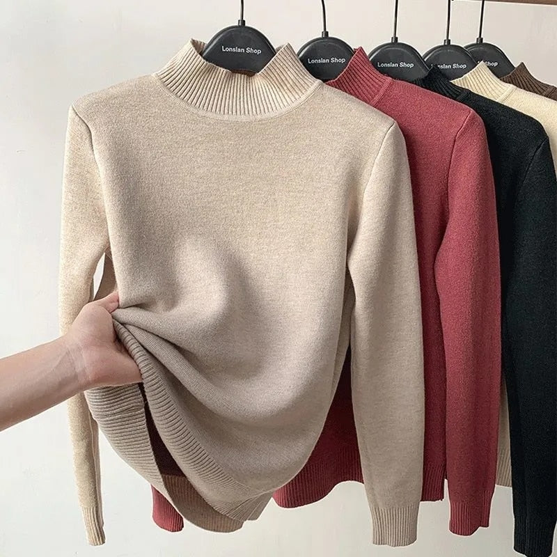 Thick Warm Sweater - Cute, Cozy, Polyester, Turtleneck Design, Different Sizes