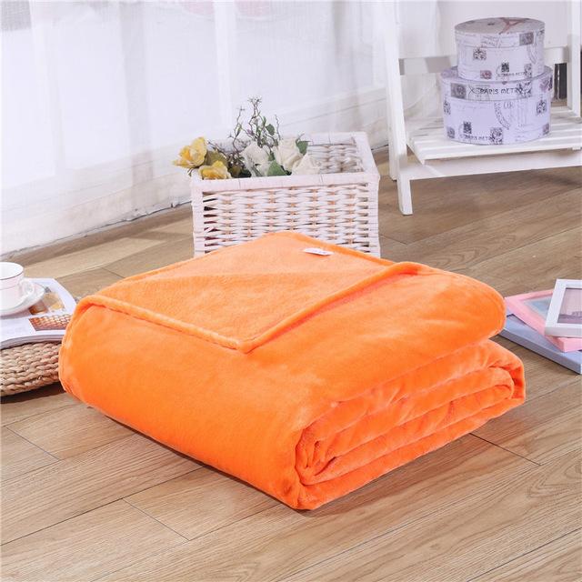 Super soft and comfy Solid Color Fleece Blanket in a rich, solid color, offering warmth and relaxation. Perfect for home, travel, and parties.