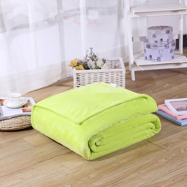 Super soft and comfy Solid Color Fleece Blanket in a rich, solid color, offering warmth and relaxation. Perfect for home, travel, and parties.