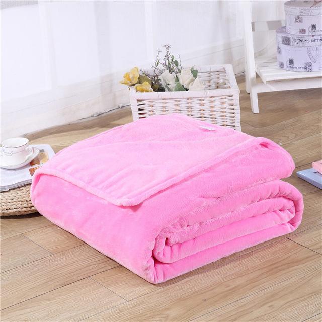 Super soft and comfy Solid Color Fleece Blanket in a rich, solid color, offering warmth and relaxation. Perfect for home, travel, and parties.