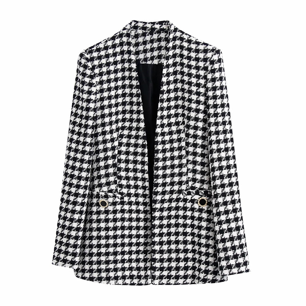 Vintage Office Coat and Skirt Set for Women - Classic and Durable Polyester Fabric - Perfect for Formal or Business Occasions