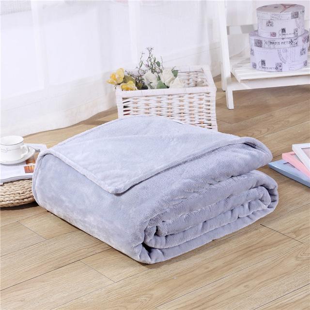 Super soft and comfy Solid Color Fleece Blanket in a rich, solid color, offering warmth and relaxation. Perfect for home, travel, and parties.