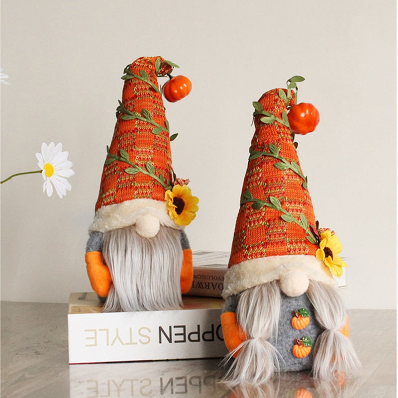 Fall Dwarf Plush Ornaments, charming home decor with unique design, perfect for living rooms or bedrooms, evoking a warm and inviting atmosphere.