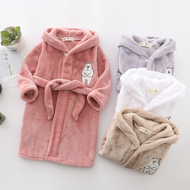 Kid's Bear Bathrobe