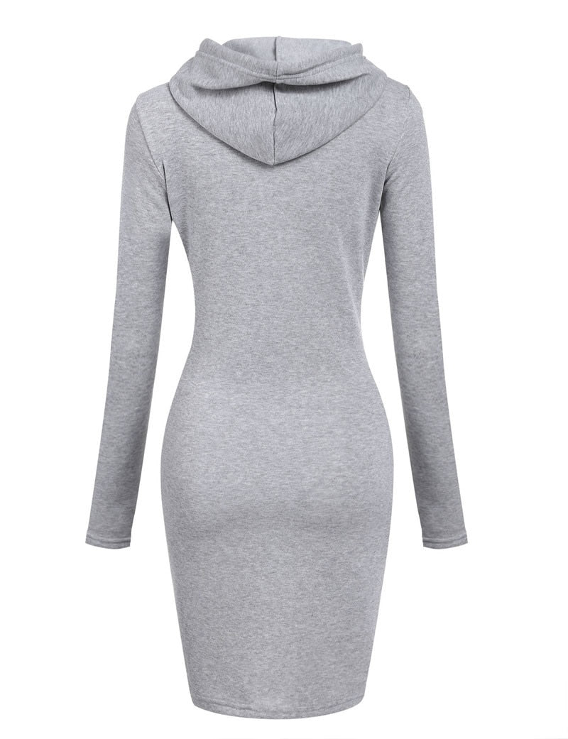 Hooded Long Sweatshirt