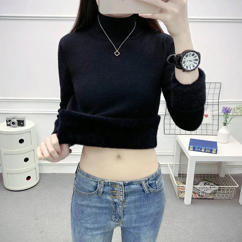 Thick Warm Sweater - Cute, Cozy, Polyester, Turtleneck Design, Different Sizes