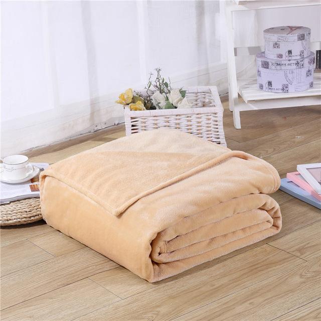 Super soft and comfy Solid Color Fleece Blanket in a rich, solid color, offering warmth and relaxation. Perfect for home, travel, and parties.