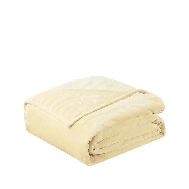 Super soft and comfy Solid Color Fleece Blanket in a rich, solid color, offering warmth and relaxation. Perfect for home, travel, and parties.