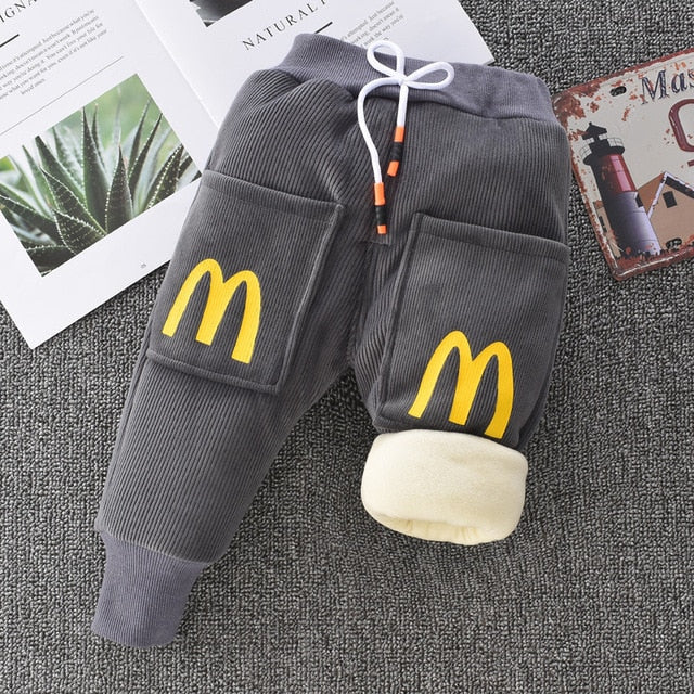 Winter warm cashmere pants, providing cozy comfort and style. Made of soft cashmere, available in various colors and sizes for ages 1 to 6 years old.