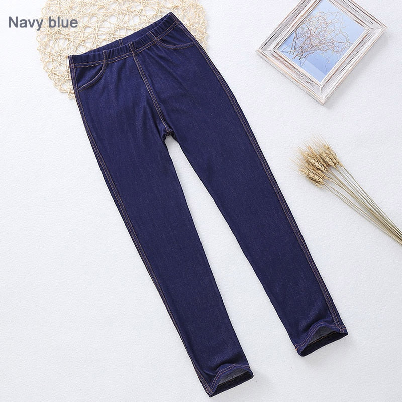 True Radiant Treasures Girl's Pants - Comfortable and Stylish - Cotton and Spandex Blend - Sizes 2 to 12 Years - Various Colors - Perfect for Everyday Wear