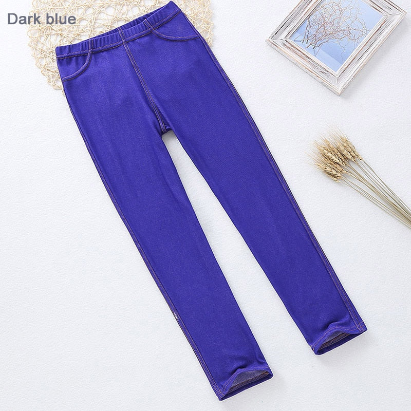 True Radiant Treasures Girl's Pants - Comfortable and Stylish - Cotton and Spandex Blend - Sizes 2 to 12 Years - Various Colors - Perfect for Everyday Wear