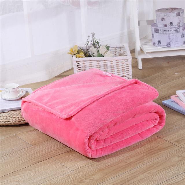 Super soft and comfy Solid Color Fleece Blanket in a rich, solid color, offering warmth and relaxation. Perfect for home, travel, and parties.