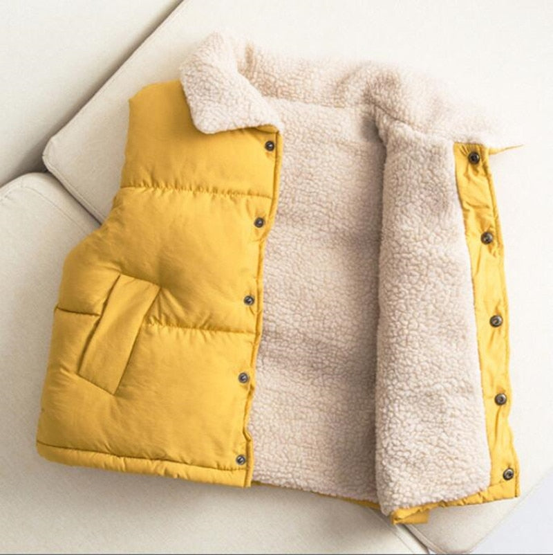 Thick Sleeveless Vest for Kids | Cotton Fabric | Various Colors & Sizes | 7 Months - 6 Years | Comfortable & Stylish