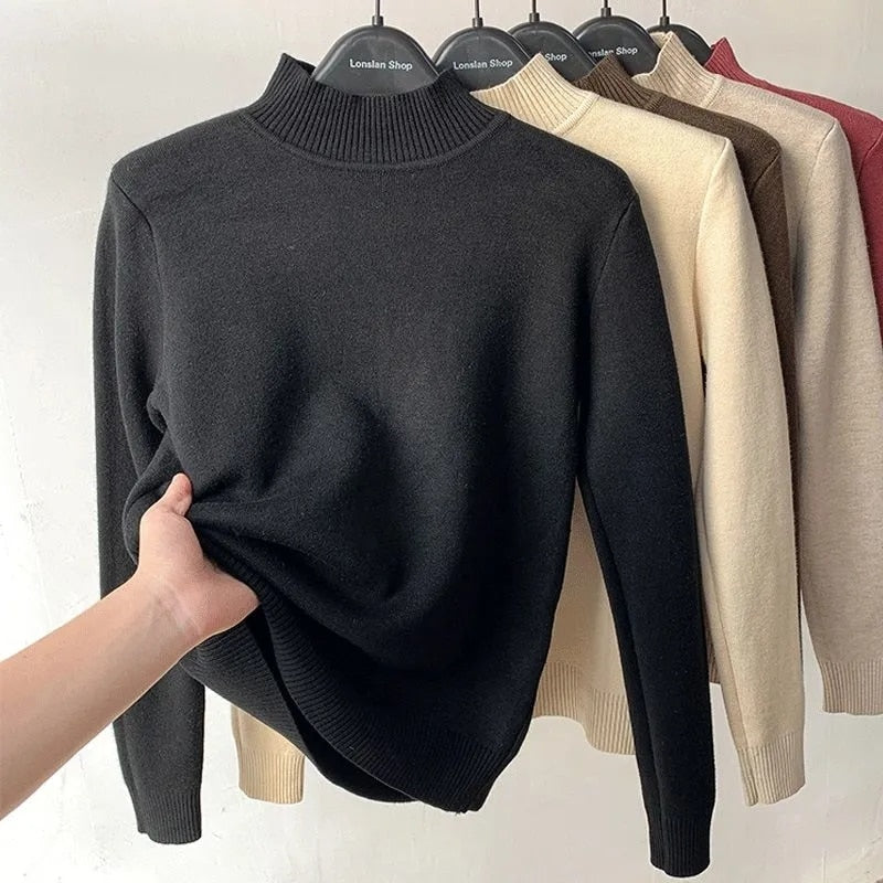 Thick Warm Sweater - Cute, Cozy, Polyester, Turtleneck Design, Different Sizes
