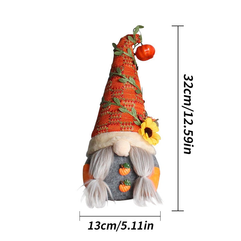 Fall Dwarf Plush Ornaments, charming home decor with unique design, perfect for living rooms or bedrooms, evoking a warm and inviting atmosphere.