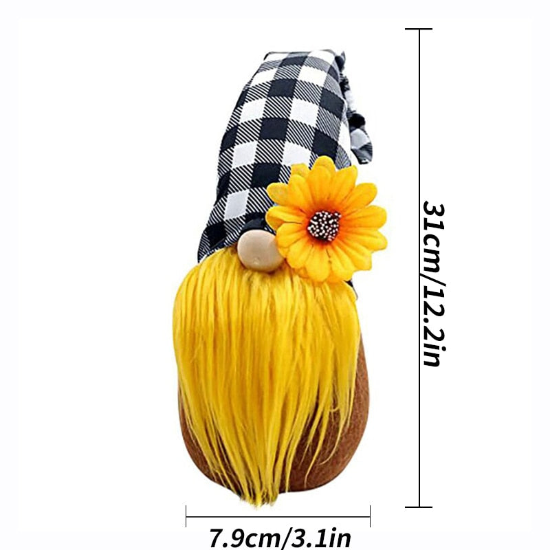 Fall Dwarf Plush Ornaments, charming home decor with unique design, perfect for living rooms or bedrooms, evoking a warm and inviting atmosphere.