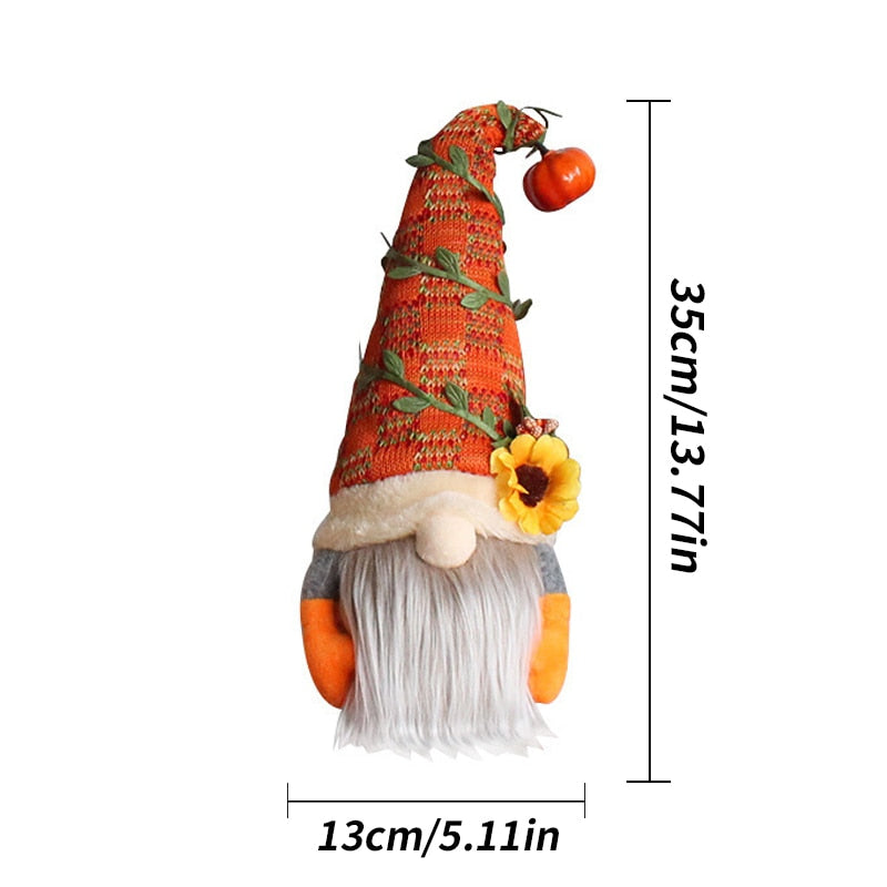 Fall Dwarf Plush Ornaments, charming home decor with unique design, perfect for living rooms or bedrooms, evoking a warm and inviting atmosphere.