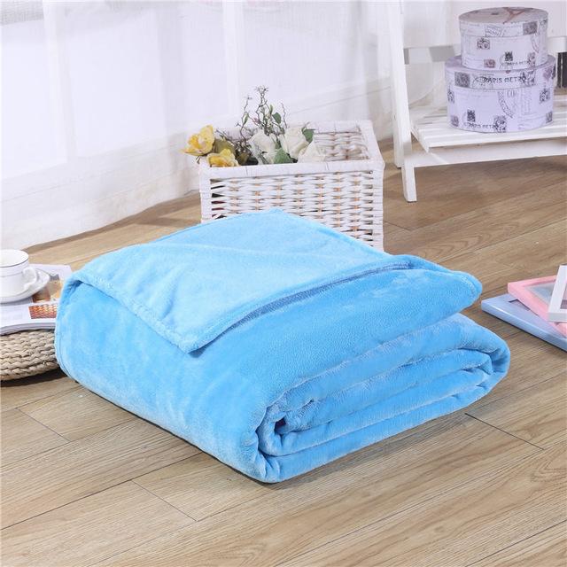 Super soft and comfy Solid Color Fleece Blanket in a rich, solid color, offering warmth and relaxation. Perfect for home, travel, and parties.