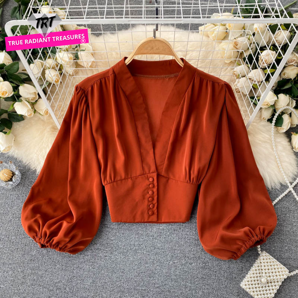 French Chic Casual Blouse made with high-quality materials, this blouse features a classic fit that's perfect for any casual occasion.