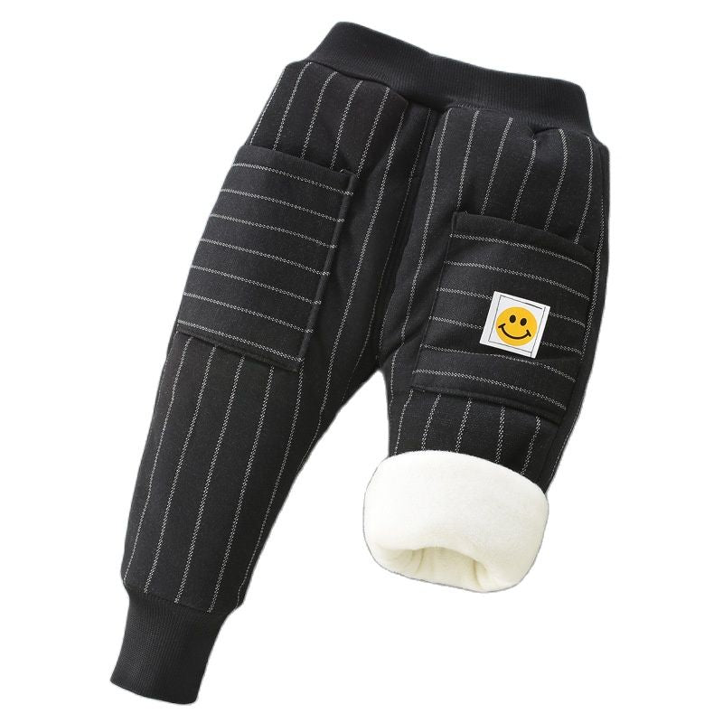 Winter warm cashmere pants, providing cozy comfort and style. Made of soft cashmere, available in various colors and sizes for ages 1 to 6 years old.