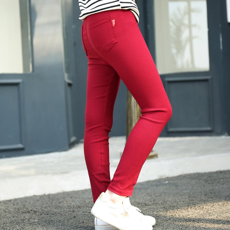 Super Comfy and Stylish Girl's Pants - Durable Polyester - Sizes 2-12 Years - Variety of Colors - Perfect for Back to School