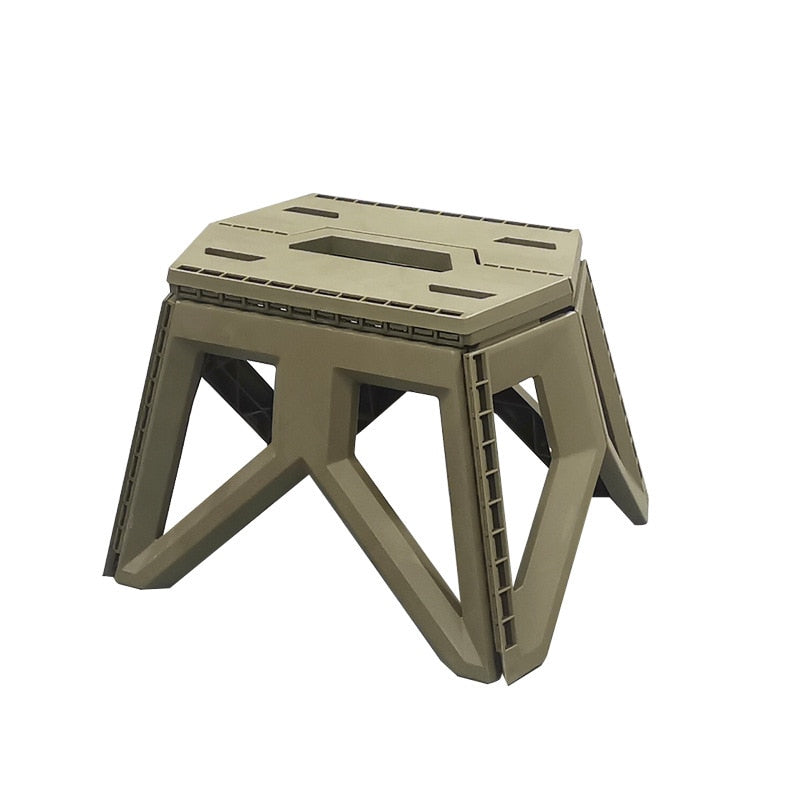 Portable Outdoor Folding Stool - Lightweight, durable, and versatile, perfect for camping, picnics, and beach outings.