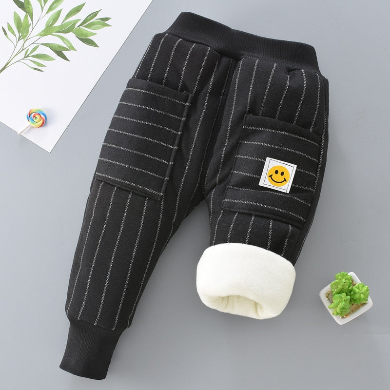 Winter warm cashmere pants, providing cozy comfort and style. Made of soft cashmere, available in various colors and sizes for ages 1 to 6 years old.