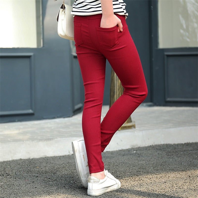 Super Comfy and Stylish Girl's Pants - Durable Polyester - Sizes 2-12 Years - Variety of Colors - Perfect for Back to School