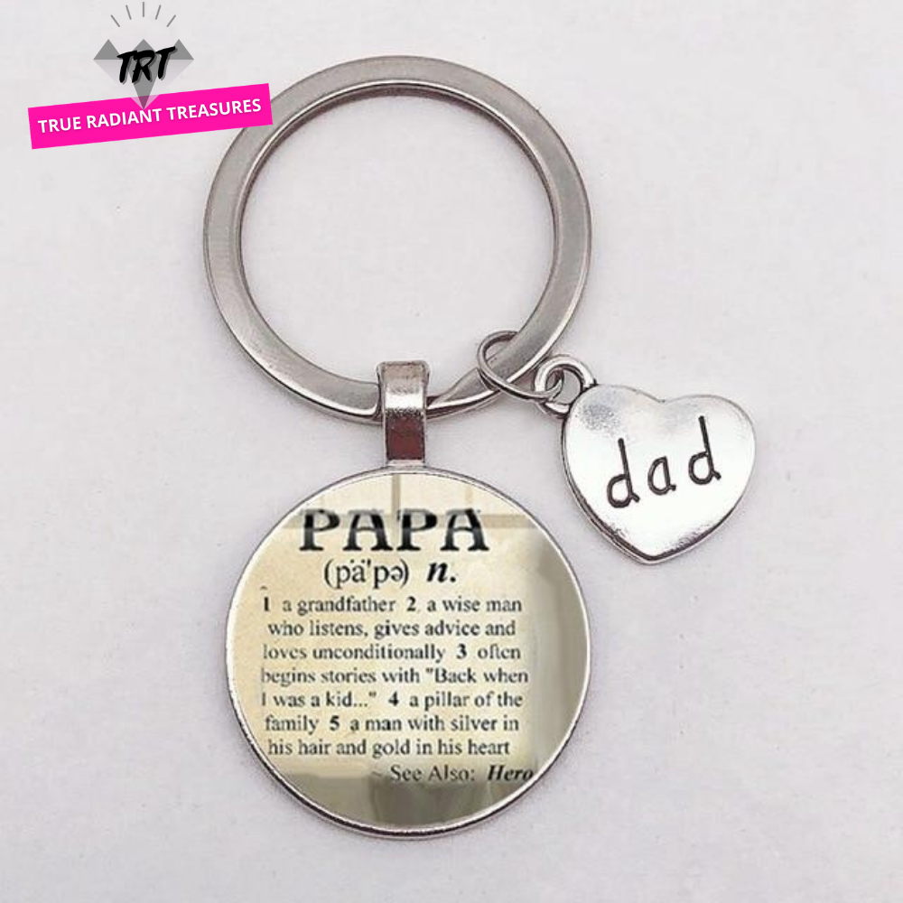 I love deals dad keychain