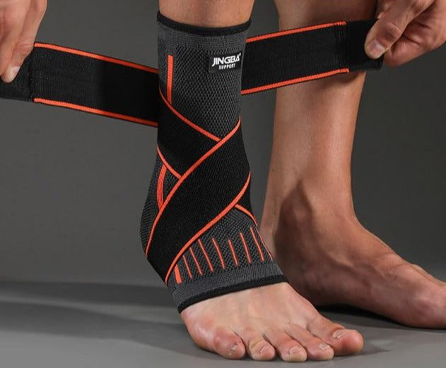 Ankle Supports for Active Sports - Ideal for Baseball, Basketball, Crossfit, Soccer, Golf, Hiking, Running, Tennis, Volleyball, and more. Provides superior ankle support without limiting mobility. Tight, form-fitting, and breathable compression fabric for joint stability and improved blood circulation.
