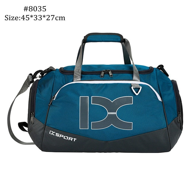 Multipurpose Sports Bag - Spacious and convenient bag for gym or travel. Big capacity storage and multiple-pocket design. Easy to carry.