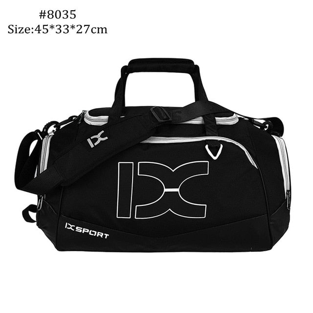 Multipurpose Sports Bag - Spacious and convenient bag for gym or travel. Big capacity storage and multiple-pocket design. Easy to carry.