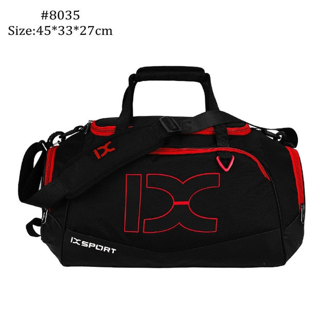 Multipurpose Sports Bag - Spacious and convenient bag for gym or travel. Big capacity storage and multiple-pocket design. Easy to carry.