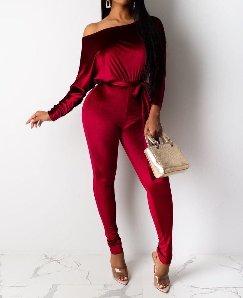 Party-Ready Sexy Stretch Jumpsuit for Women - Perfect for the Holiday Season