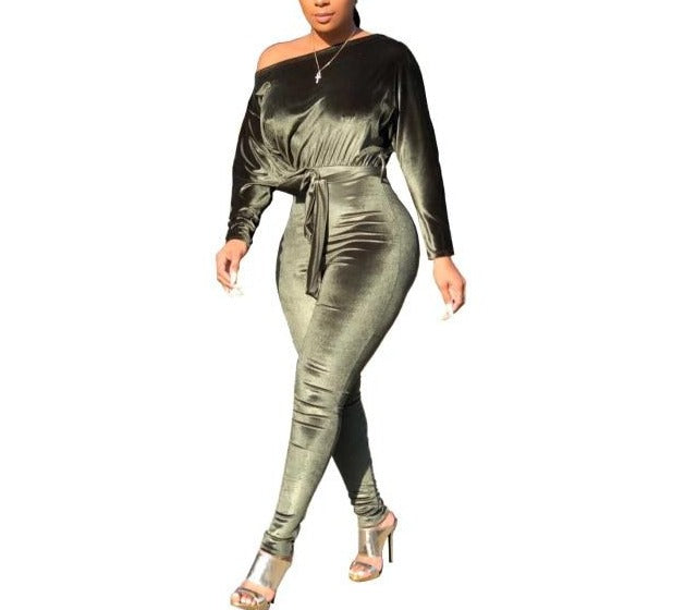 Party-Ready Sexy Stretch Jumpsuit for Women - Perfect for the Holiday Season