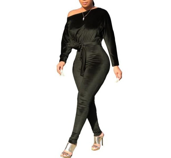 Party-Ready Sexy Stretch Jumpsuit for Women - Perfect for the Holiday Season