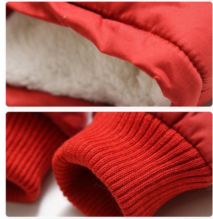 Thick Hooded Coat for Kids - Cotton, polyester, hooded, sizes 4 to 12 years, various variants.