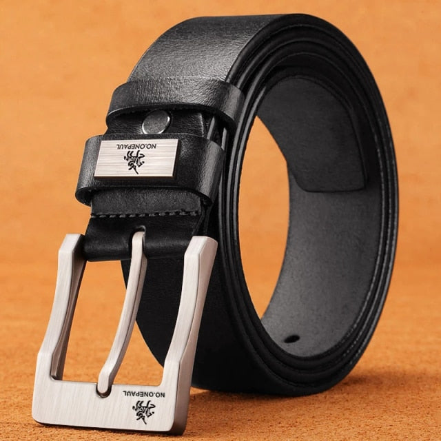Genuine Leather Belt - Stylish and versatile - Perfect gift for husband or boyfriend - Elevate daily attire - Crafted from high-quality leather.