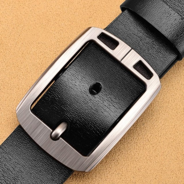 Genuine Leather Belt - Stylish and versatile - Perfect gift for husband or boyfriend - Elevate daily attire - Crafted from high-quality leather.