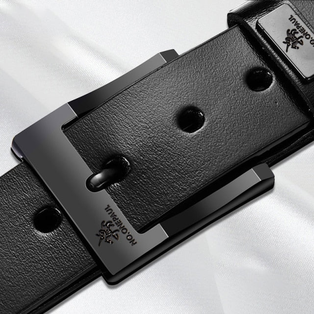 Genuine Leather Belt - Stylish and versatile - Perfect gift for husband or boyfriend - Elevate daily attire - Crafted from high-quality leather.