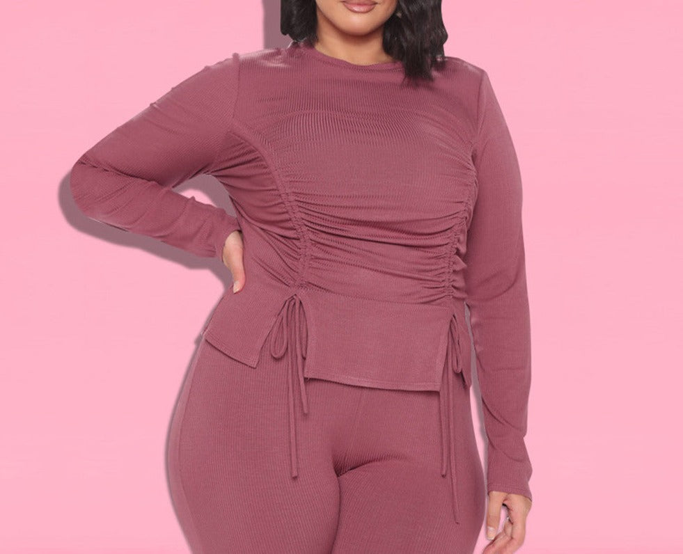 Image of stylish Elastic Slim Sportswear Set for Mommy and Me, made of polyester. Perfect for mother-daughter workouts. Grab yours now while supplies last!