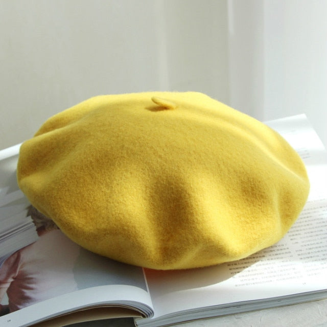 Wool French Beret Beanie made of soft material perfect for the cooler months. Available in multiple colors. Pair it with your off-duty outfits and represent TRT brand. Get yours now!