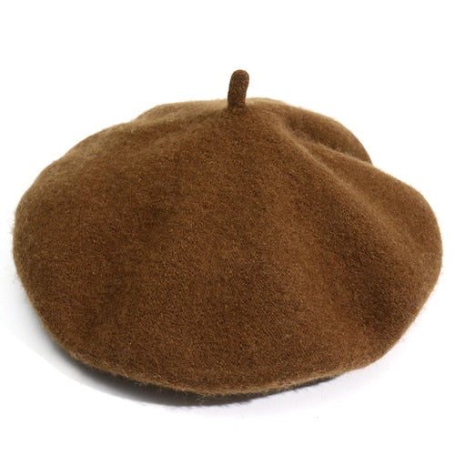 Wool French Beret Beanie made of soft material perfect for the cooler months. Available in multiple colors. Pair it with your off-duty outfits and represent TRT brand. Get yours now!