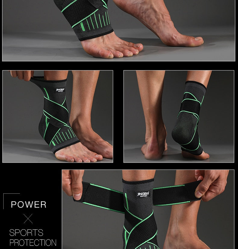 Ankle Supports for Active Sports - Ideal for Baseball, Basketball, Crossfit, Soccer, Golf, Hiking, Running, Tennis, Volleyball, and more. Provides superior ankle support without limiting mobility. Tight, form-fitting, and breathable compression fabric for joint stability and improved blood circulation.